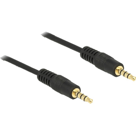 Delock 3.5 mm male > 3.5 mm male cable (black, 2 meters)