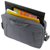 Case logic huxton attaché 15.6 bærbar taske (grå)