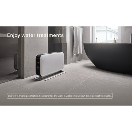 Mill wifi konvektorvarmer co1500maxwifi3 (hvid sort, 1500 watt, wifi + app kontrol)