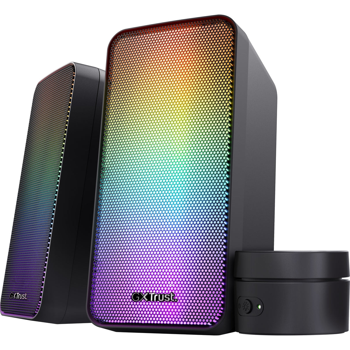 Trust GXT 611 Wezz Illuminated 2.0 RGB Speaker Set PC Speaker (sort, RGB LED'er)