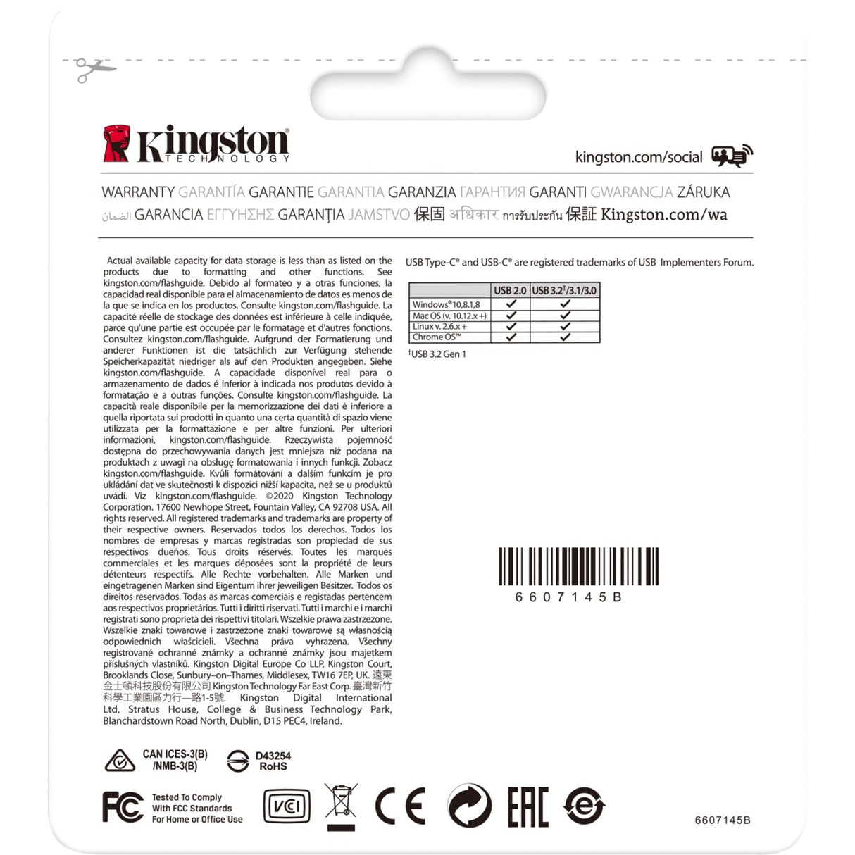 Kingston Data Traveler 70 256 GB USB-stick (sort, DT70 256 GB, USB-C 3.2 gen 1)