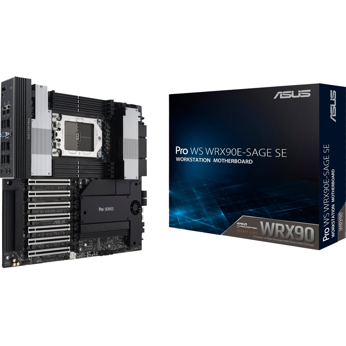 Asus pro ws wrx90e-sage se socket str5 bundkort (raid, 2x 10gb-lan, eeb)
