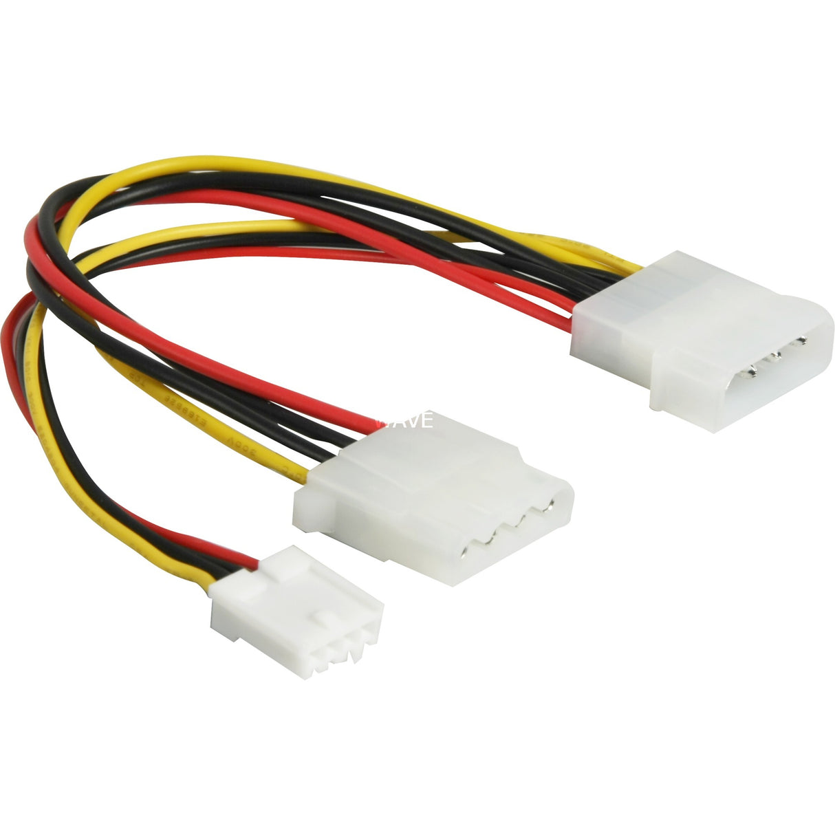 Delock y-power kabel 4pin til 4pin + 3,5 fdd splitter kabel