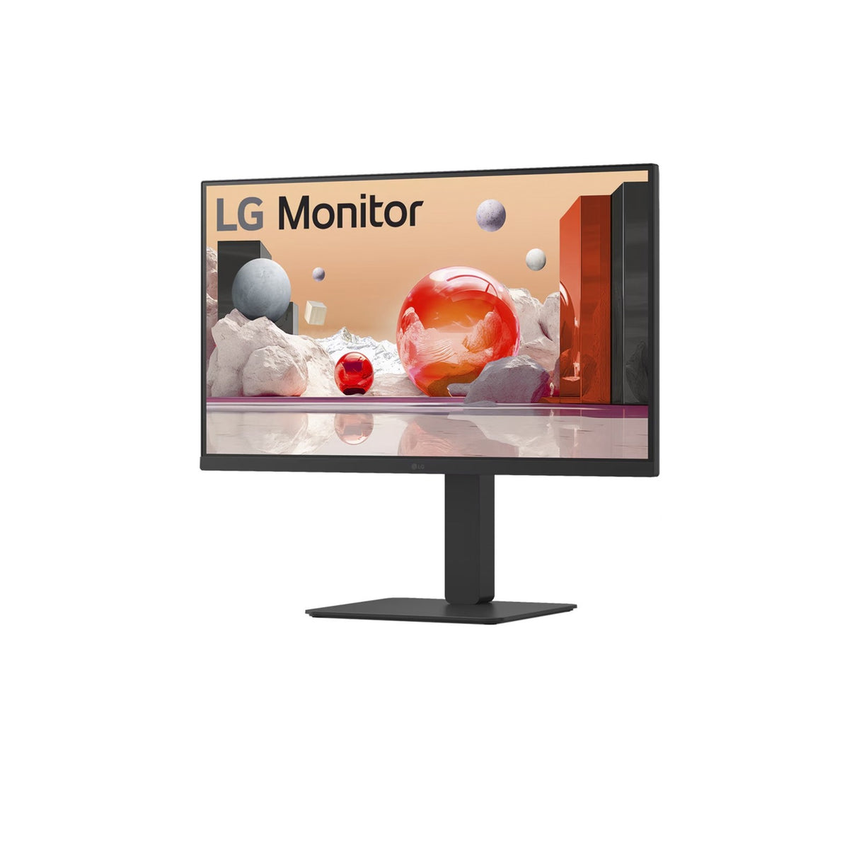 LG 27ba850 27 skærm (sort, HDMI, skærmport, lyd, LAN, USB-C, webcam)