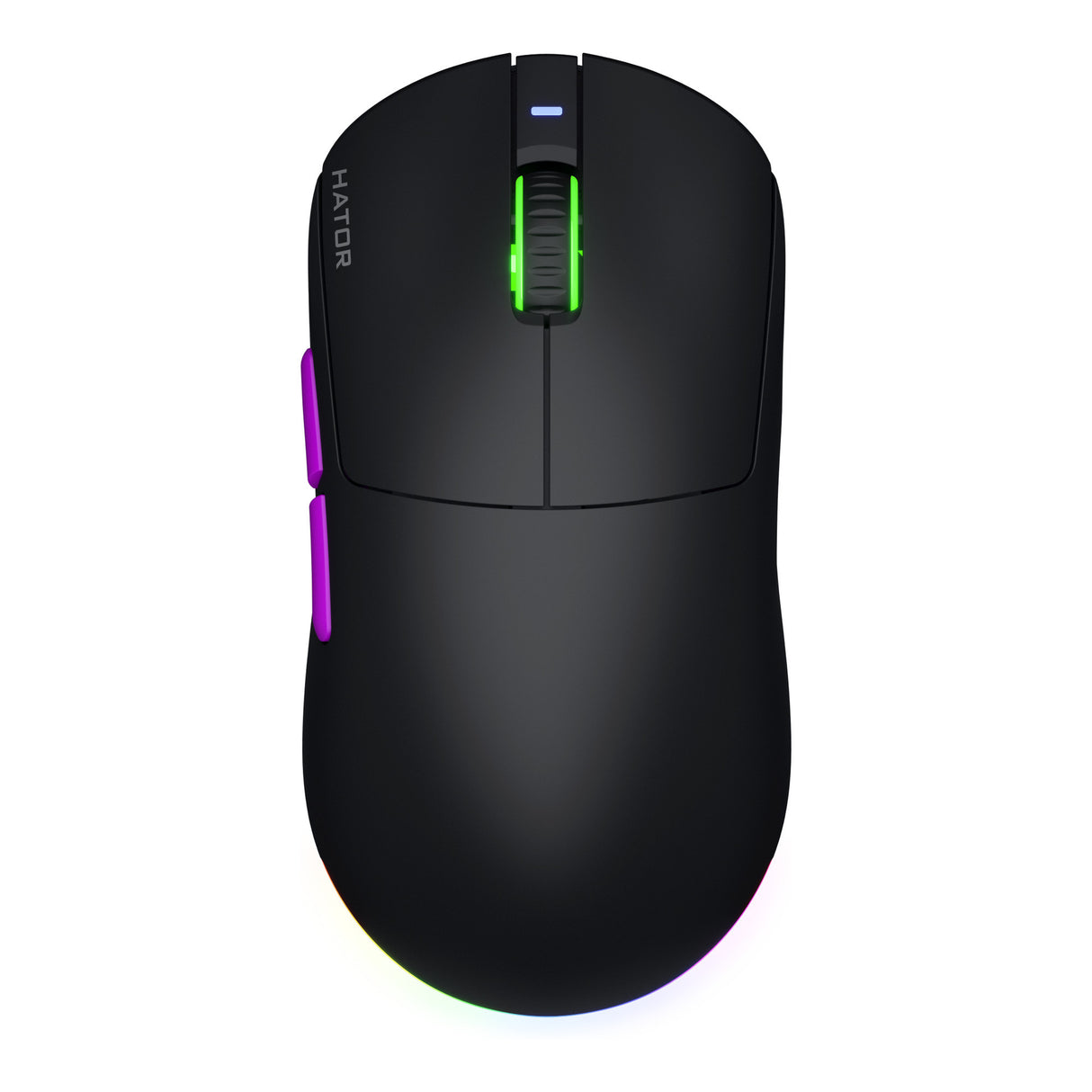 Hator quasar 3 ultra 8k wireless gaming muis (zwart, 400 - 30.000 dpi, rgb, 2.4ghz bluetooth 5.1 usb)