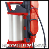 Einhell flutset ge-dp 7535 n ll eco spildevandspumpe dyk- og trykpumper (rød sort)