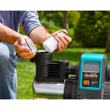 Gardena pressurized pump 6000 6 LCD stainless steel (stainless steel black, 1760-20)