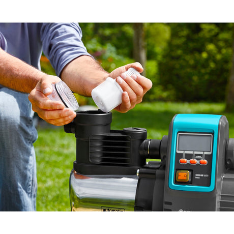 Gardena pressurized pump 6000 6 LCD stainless steel (stainless steel black, 1760-20)