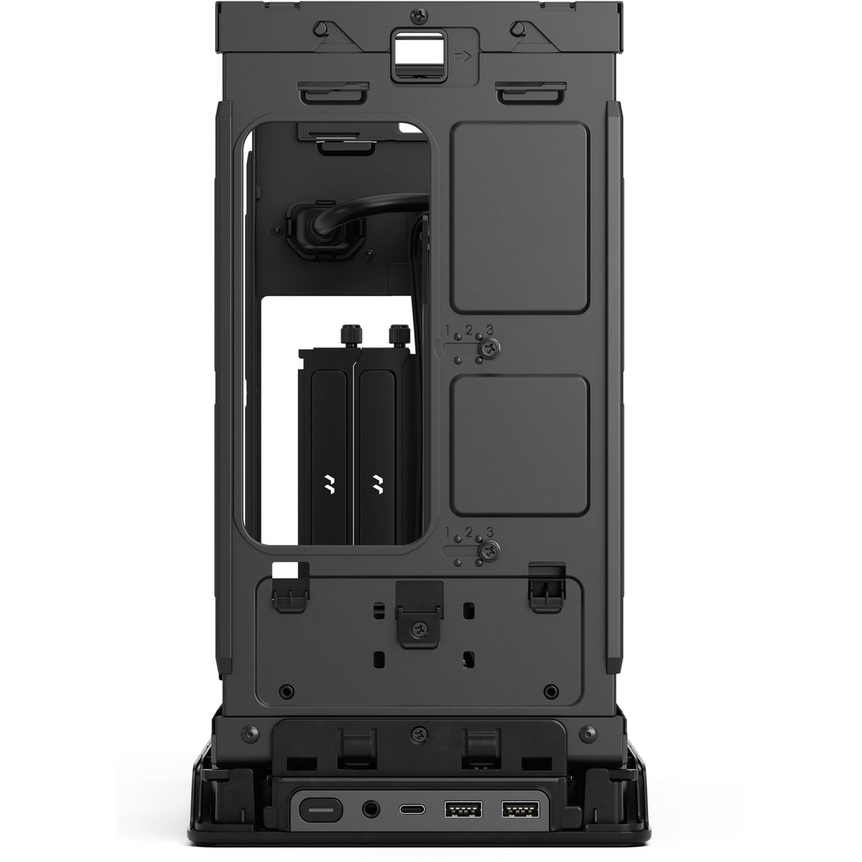 Fractal design æra 2 kul mini tårnhus (mørkegrå | 2x USB-A | 1x USB-C)