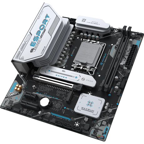 Maxsun MS-Esport B860M Sniper WiFi Socket 1851 bundkort (sort, RAID, 2,5 GB-LAN, WLAN, BT, lyd, µATX)