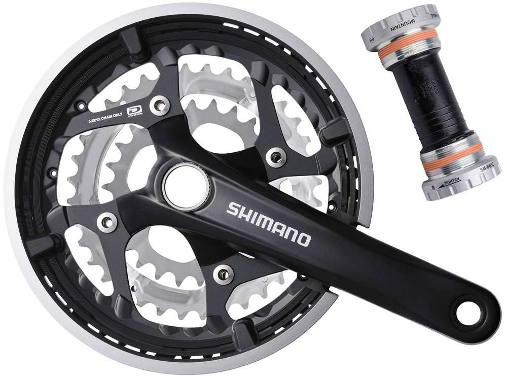 Shimano fc-t551 3x10-gears håndsving 48 36 26