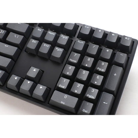 Ducky origin phantom black, tastatur (sort, us-layout, cherry mx red, hot swap, pbt double-shot keycaps)