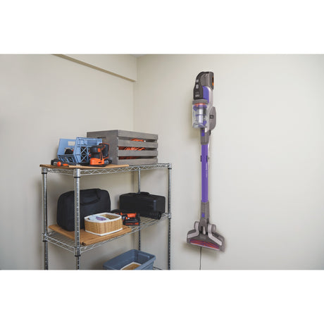 Black+decker 36v 4-i-1 power-serien ekstrem pet stick støvsuger (lilla)