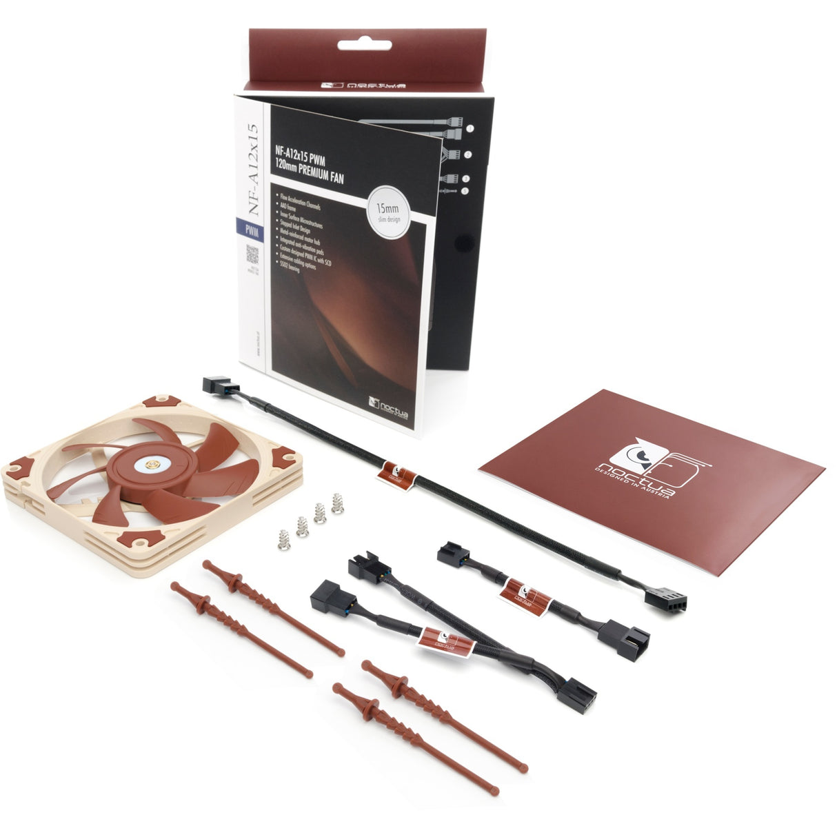 Noctua nf-a12x15 pwm kabinetventilator (120 x 120 x 15 mm)