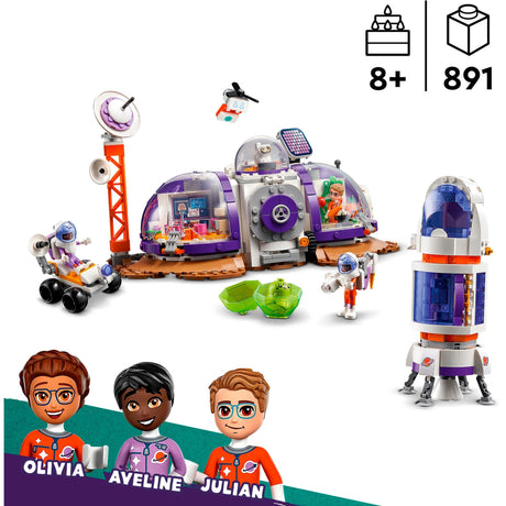 Lego friends - mars rumbase og raketkonstruktionslegetøj (42605)