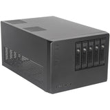 Silverstone sst-cs351 mini tårnhus (sort | 2x USB-A | 1x USB-C)