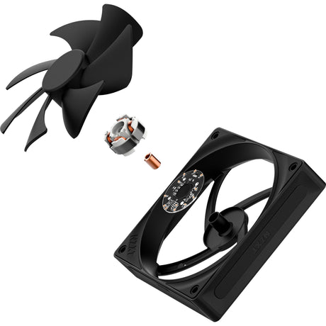 Nzxt f120p kabinetventilator (sort, 120 x 120 x 25 mm, pwm)