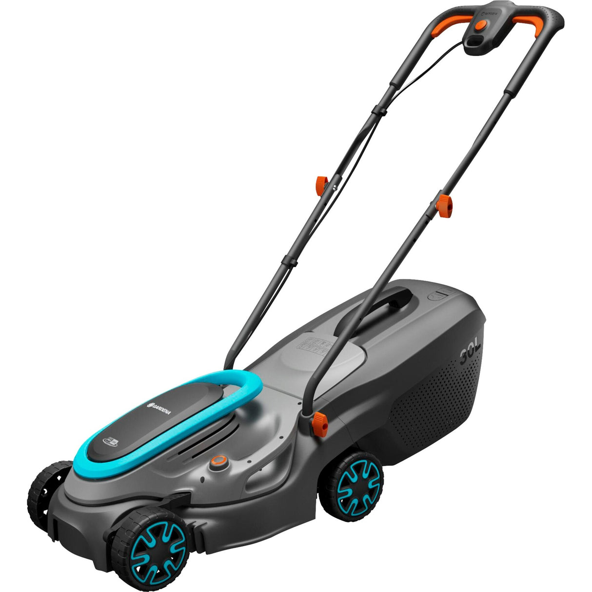 Gardena powermax 32 18v p4a læs plæneklipper batteri inkl. lader 18 v klippebredde max. 320 mm