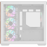 Thermaltake view 380 ws argb sne midi tårnhus (hvid træfarve | 2x USB-A | 1x USB-C | RGB | hærdet glas)