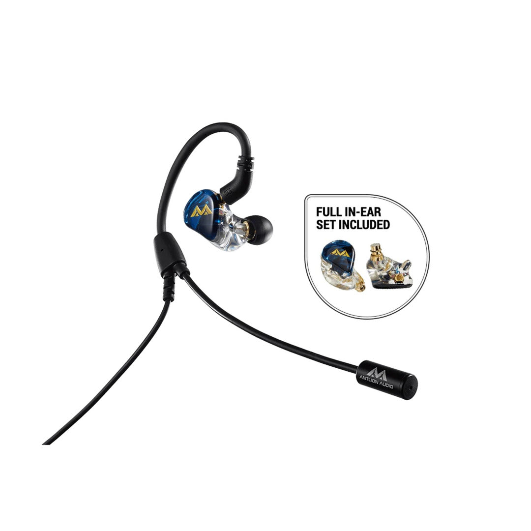 Antlion kimura duo in-ear oortjes (zwart blauw)