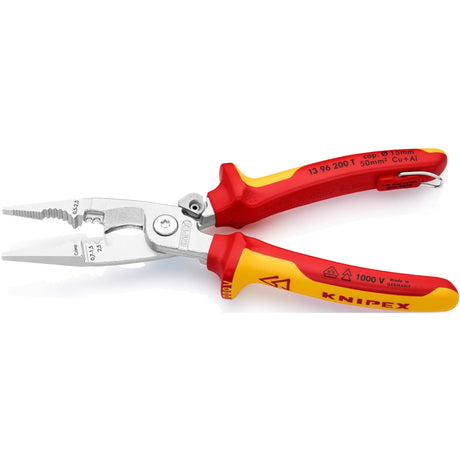 Knipex elinstallationstang 13 96 200 t (rød gul)