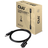 Club 3d mini displayport > displayport 1.4 (han) forlængerkabel (sort, 0,1 meter)