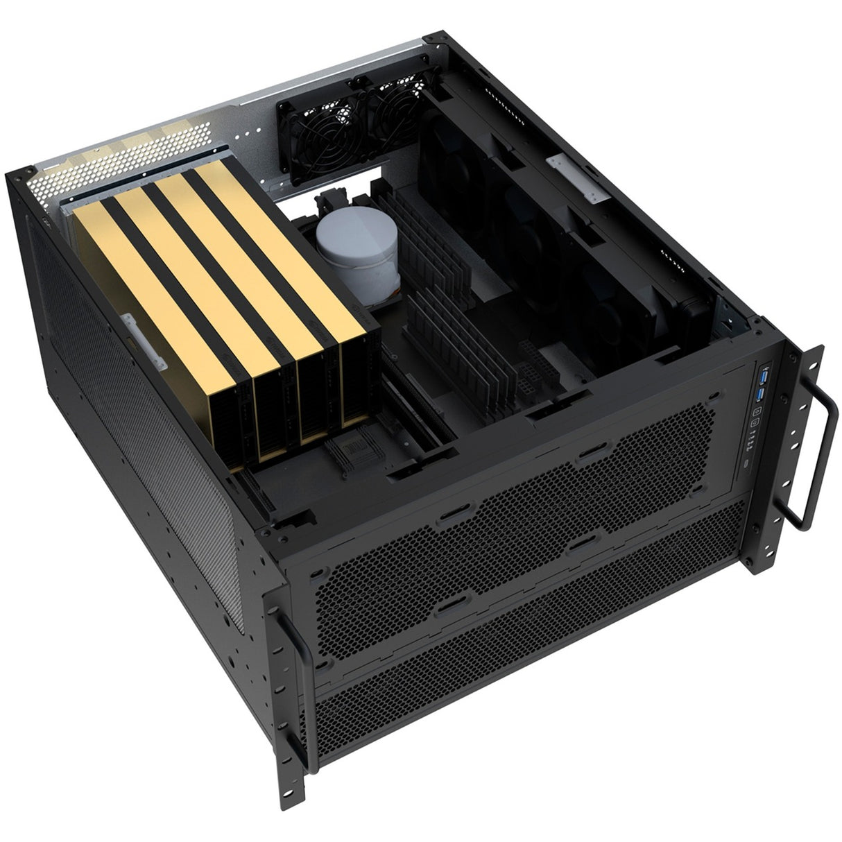 Silverstone rm600 rackhus (sort)