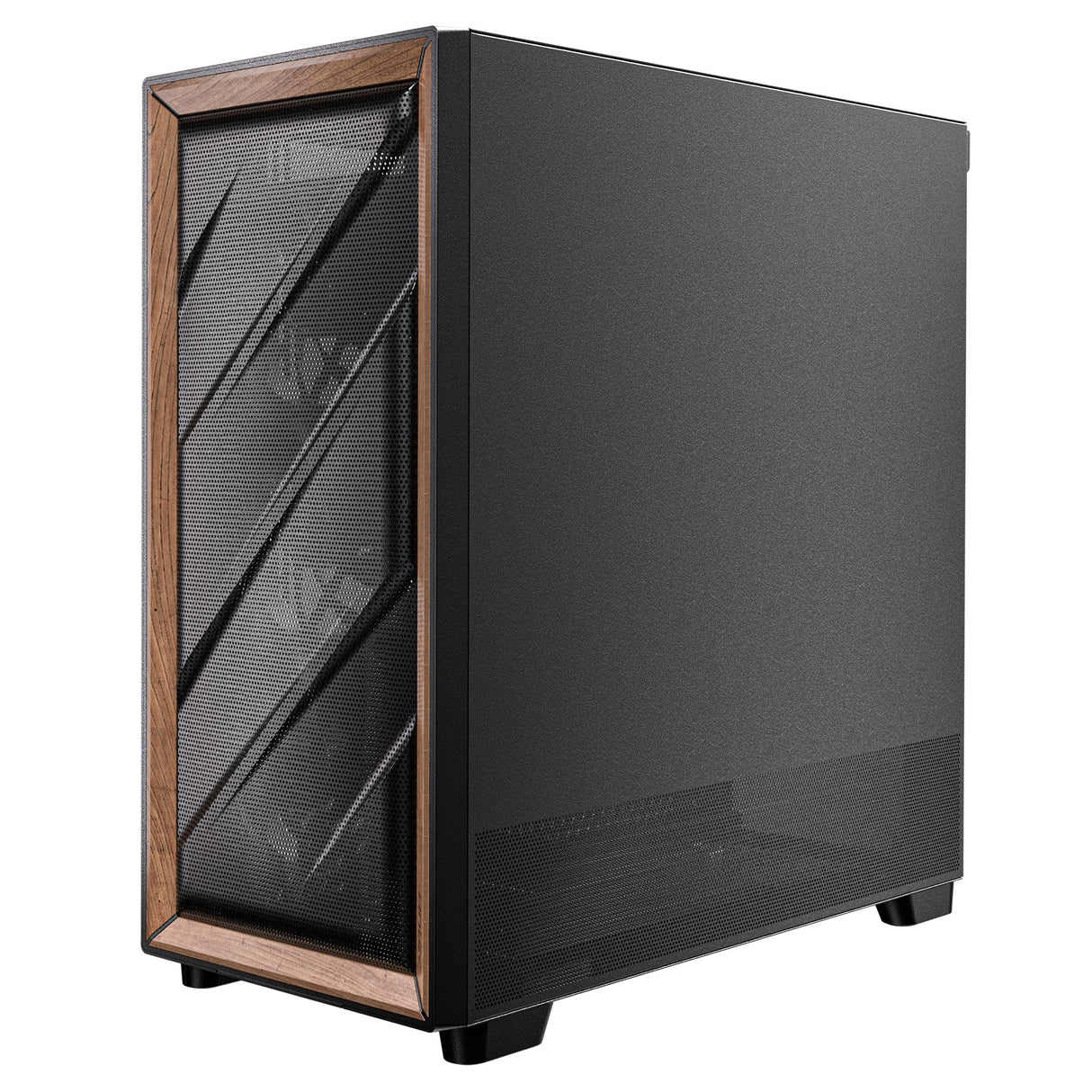 Antec Flux Midi Tower-hus (sort | 2x USB-A | 1x USB-C | hærdet glas)