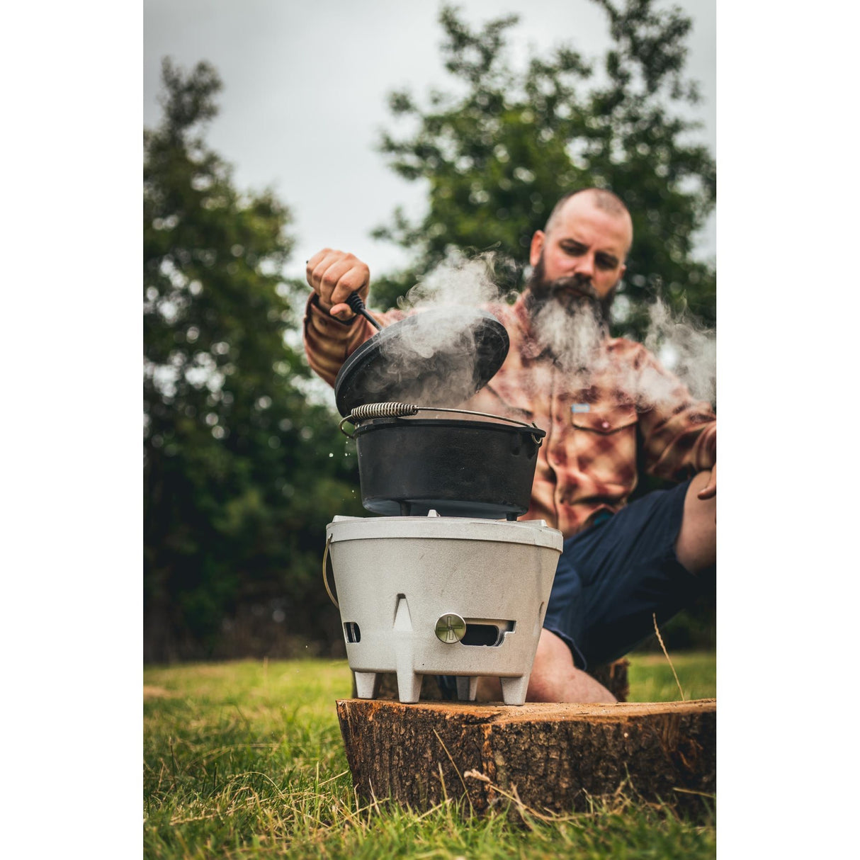 Vindmøllelågløfterens grillbestik (sort)