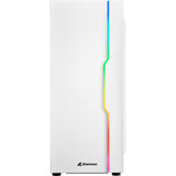 Sharkoon rgb skyder midi tårnhus (hvid | 3x usb-a | rgb | hærdet glas)