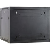 Dsi 9u vægskab med glaslåge - ds6609 serverrack (sort, 600 x 600 x 500 mm)