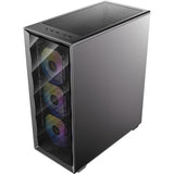 Antec ax85 argb midi tårnhus (sort | 2x usb-a | hærdet glas)