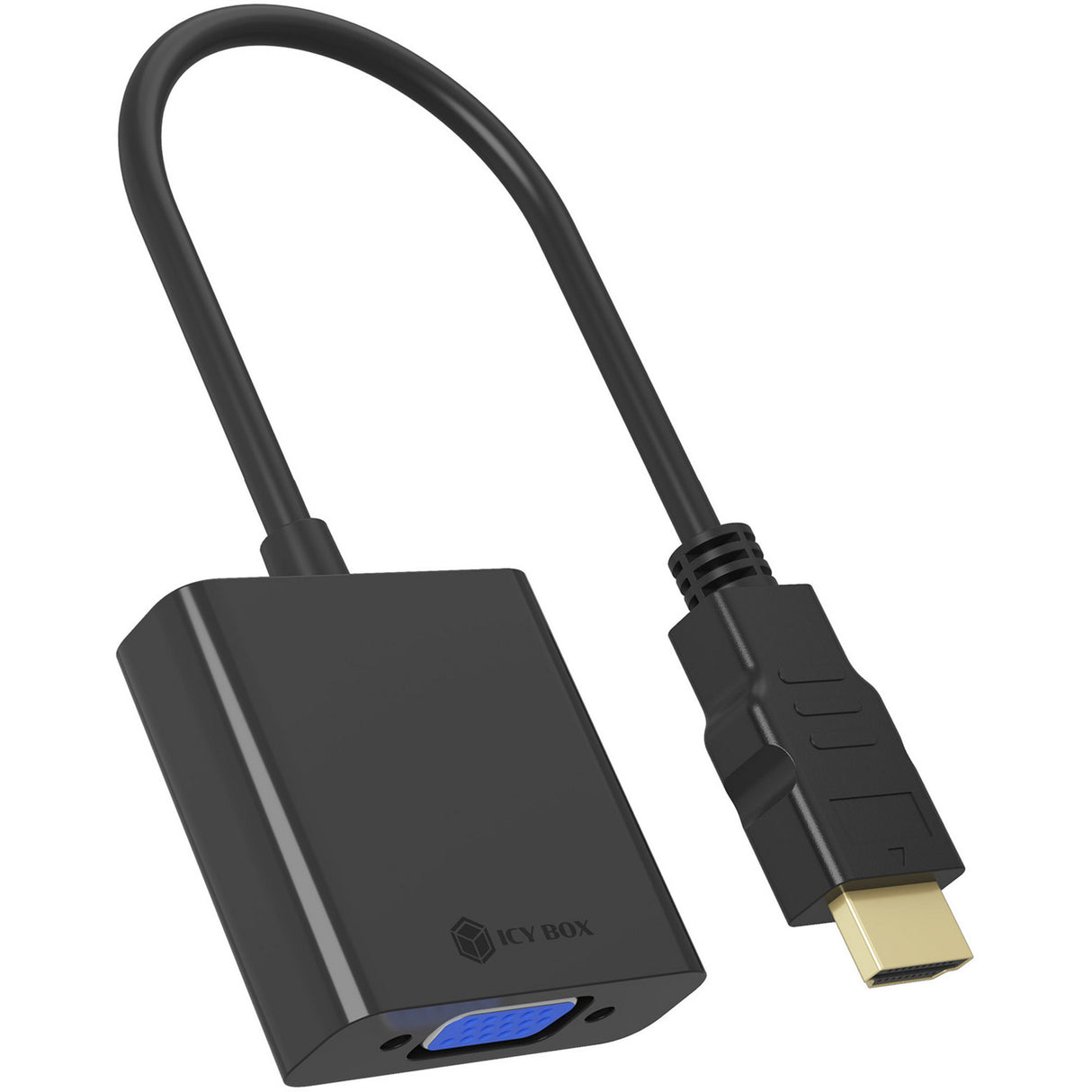 Icy box ib-ac502a hdmi til vga adapter (sort)