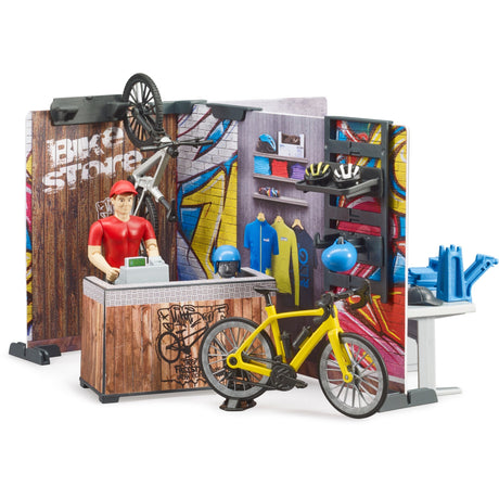 Bruder bworld cykelbutik legefigur (63120)
