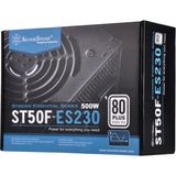 Silverstone strider essential st50f-es230 500 watt strømforsyning (sort, 2x pcie)
