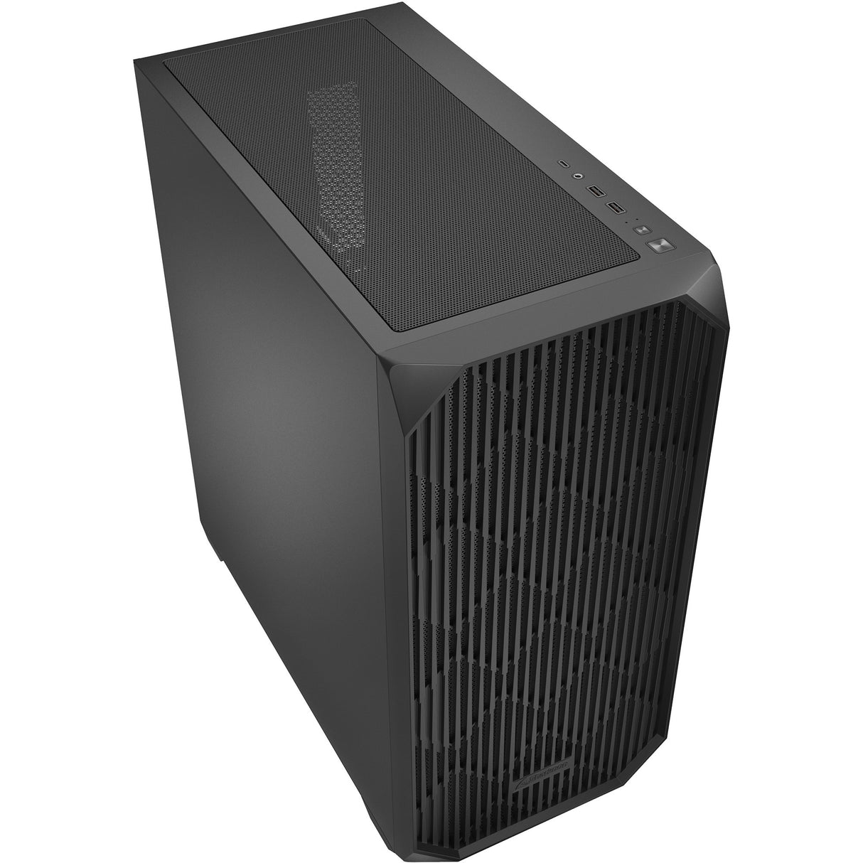Sharkoon ak3 midi tårnhus (sort | 2x USB-A | 1x USB-C)