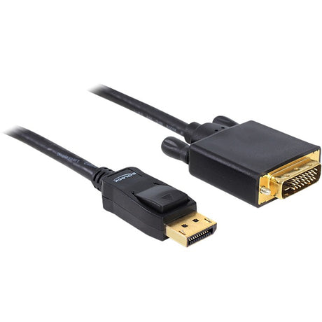 Delock displayport til dvi kabel adapter (sort, 1 meter)