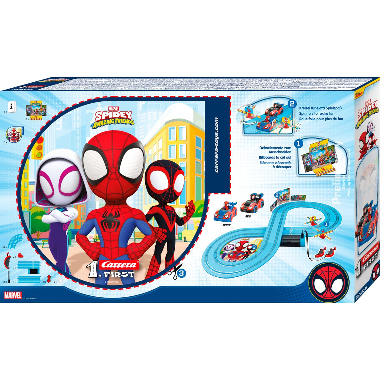 Carrera første spidey web spinners racerbane, 2,4 m