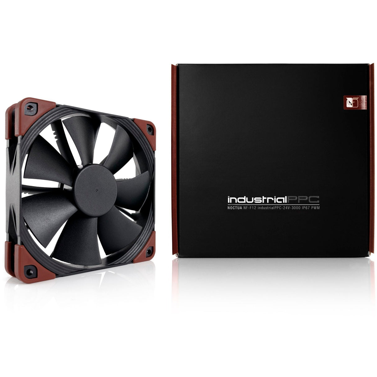 Noctua nf-f12 industrialppc-24v-3000 sp kabinetventilator (sort, 120 x 120 x 25 mm, pwm)