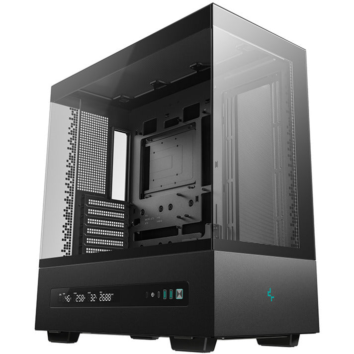 Deepcool ch690 digital midi tårnhus (sort | 2x USB-A | 1x USB-C | hærdet glas)