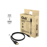 Club 3D Mini DisplayPort til DisplayPort DP80 tovejsadapter (sort, 1 meter, Vesa-certificeret)