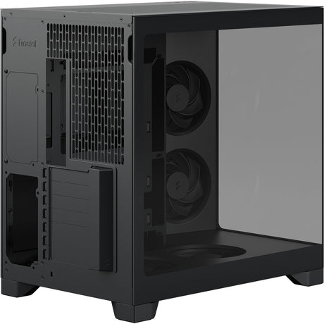 Fractal design pop 2 vision midi tower behuizing (zwart | 1x usb-a | 1x usb-c | tempered glass)