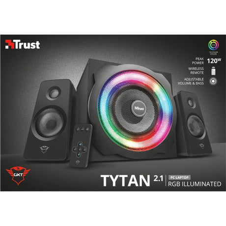 Trust GXT 629 Tytan RGB Illuminated 2.1 Speaker Set PC Speaker (Sort)