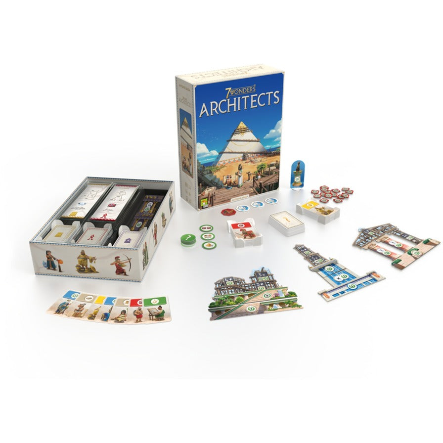 Asmodee 7 wonders: arkitekter brætspil (hollandsk, 2 - 7 spillere, 25 minutter, fra 8 år)