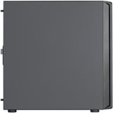 Silverstone sst-sed1-b midi tårnhus (sort | 2x USB-A | 1x USB-C)