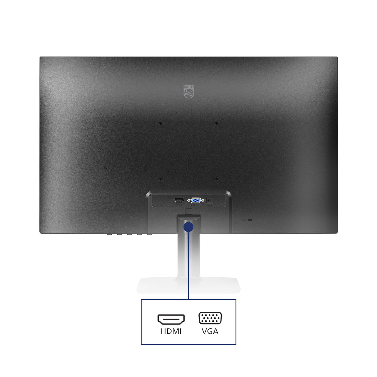 Philips 24e2n1100lb 23.8 skærm (sort, hdmi, vga)
