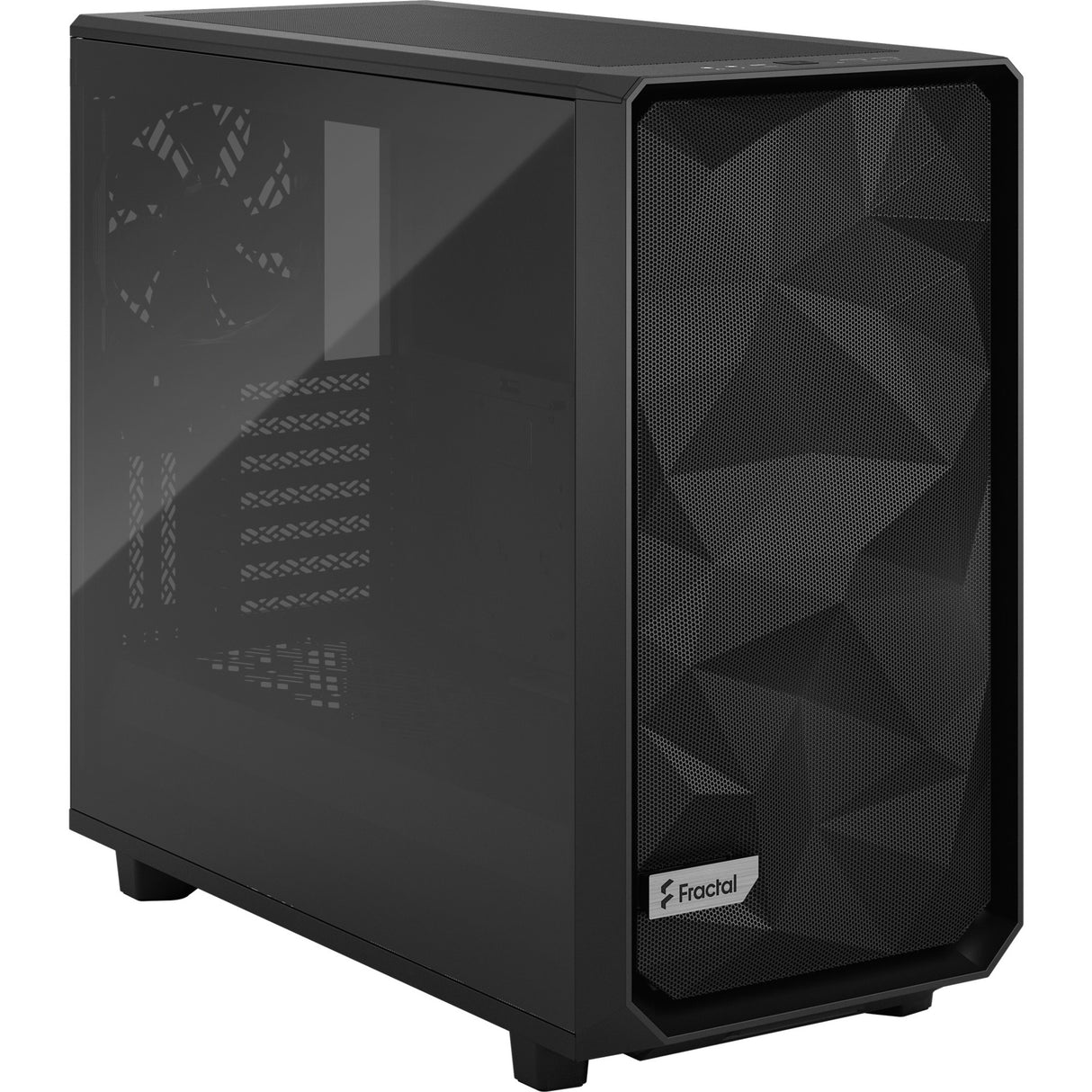 Fractal design meshify 2 lys hærdet glas midi tårnhus (sort | 2x USB-A | 1x USB-C | vindue)
