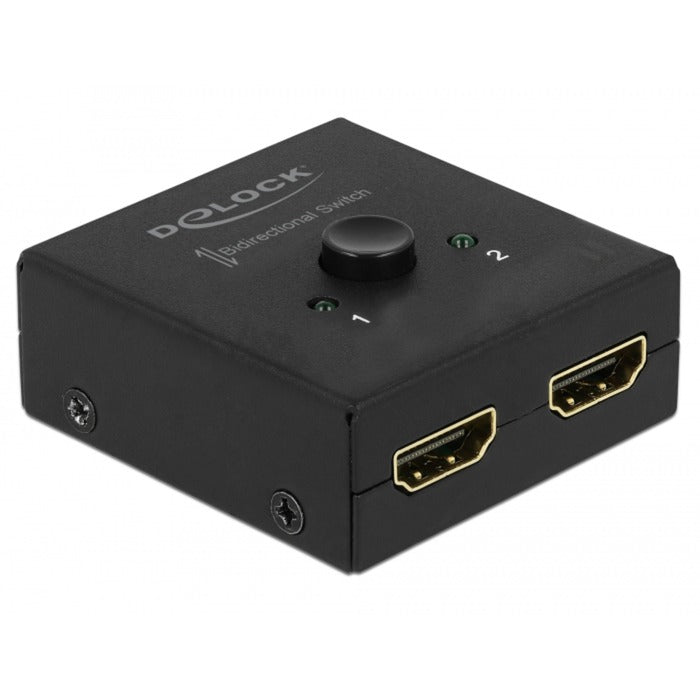Delock HDMI-switch 2 - 1 tovejs 4k 60 Hz (sort)