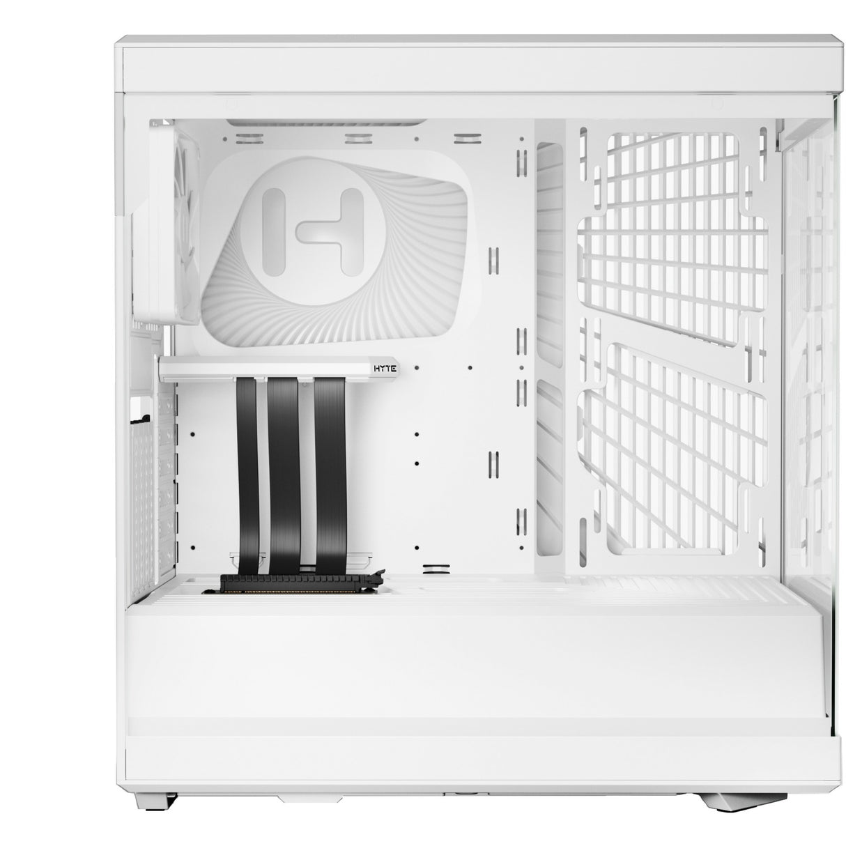 Hyte y40 midi tårnhus (hvid | 2x USB-A | 1x USB-C | hærdet glas)