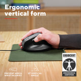 Trust bayo ii kablet ergonomisk mus (sort, 800 dpi - 2400 dpi)